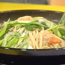 Spicy Shrimp and Bok Choy Noodle Bowl
