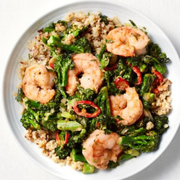 Spicy Shrimp and Broccolini Stir-Fry