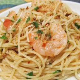 Spicy Shrimp And Garlic And Oil Spaghetti -- Pasta Faves