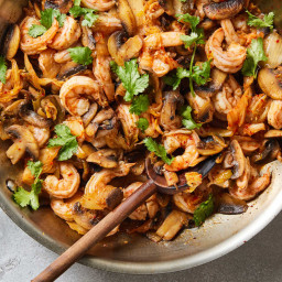Spicy Shrimp and Mushroom Stir-Fry