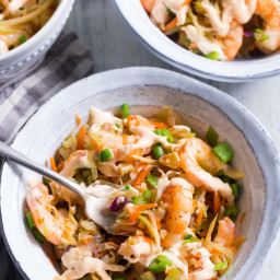 Spicy Shrimp Egg Roll in a Bowl {Paleo, Whole30}