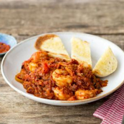 Spicy Shrimp 'Fra Diavolo' with Garlic Crostini