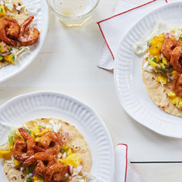 Spicy Shrimp Tacos with Mango Salsa