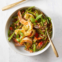 Spicy Shrimp, Vegetable & Couscous Bowls