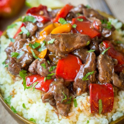 Spicy Slow Cooker Beef and Bell Pepper