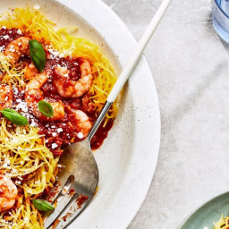 Spicy Spaghetti Squash with Shrimp