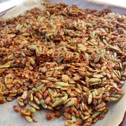 Spicy Sunflower & Pumpkin Seed Granola — Baked Greens