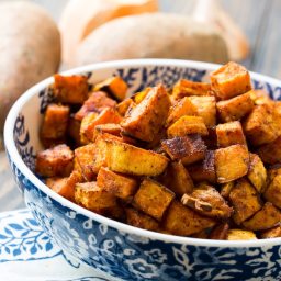 Spicy-Sweet Roasted Sweet Potatoes
