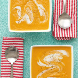 Spicy Thai Carrot and Sweet Potato Soup