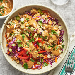 Spicy Thai Chicken and Brown Rice Bowls
