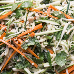 Spicy Thai-style Zucchini and Carrot Salad