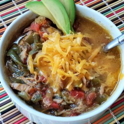 Spicy Three-Pepper Mexican Chicken Soup