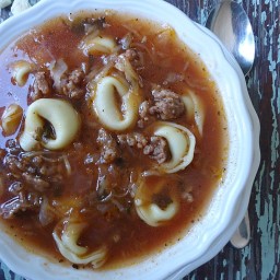 Spicy Tortellini And Sausage Soup