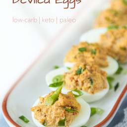 Spicy Tuna Deviled Eggs
