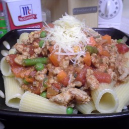 Spicy Turkey & Vegetable Bolognese (Cheese Optional)