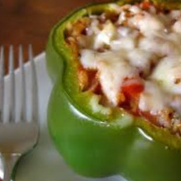Spicy Veggie Baked Peppers