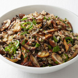 Spicy Wild Rice with Mushrooms