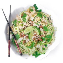 Spicy Zoodle Pad Thai Salad