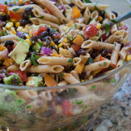 Spicy Mexican Pasta Salad for a Crowd