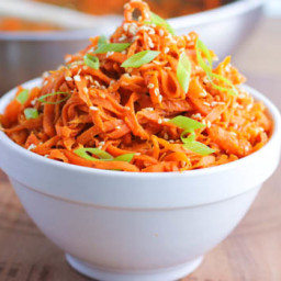 Spicy Peanut Carrot Noodles