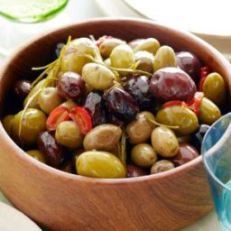 Spicy Roasted Olives
