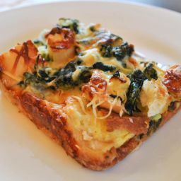 Spinach and amp; Cheese Strata