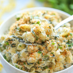 Spinach and Artichoke Mac and Cheese 