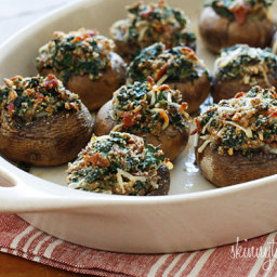 Spinach and Bacon Stuffed Mushrooms