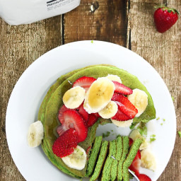 Spinach and Banana Protein Pancakes