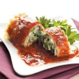 Spinach and Cheese Lasagna Rolls