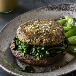 Spinach and Chickpea Veggie Burgers