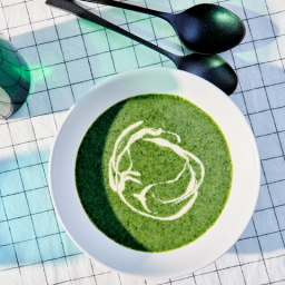 Spinach-and-Cilantro Soup With Tahini and Lemon