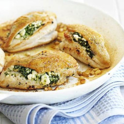 Spinach and feta stuffed chicken