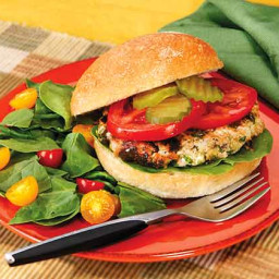 Spinach and Feta Turkey Burgers