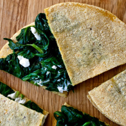 Spinach and Goat Cheese Quesadillas