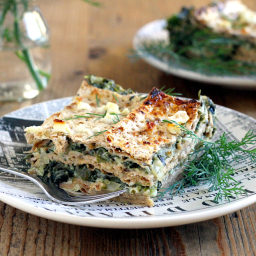 Spinach and Matzo Lasagna
