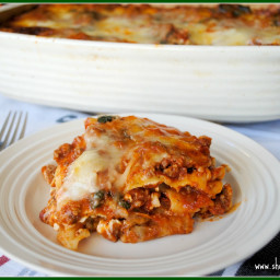 Spinach and Meat Lasagna