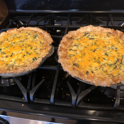Spinach and Mushroom Christmas Quiche Recipe