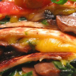 Spinach and Mushroom Quesadillas Recipe