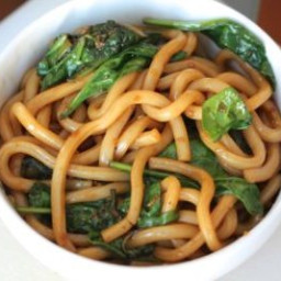 Spinach and Noodles