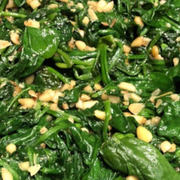 Spinach and Pine Nuts Recipe