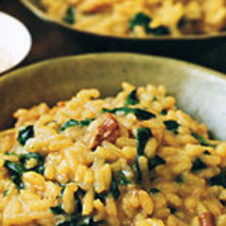 Spinach and Porcini-Mushroom Risotto