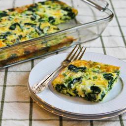 Spinach and Rice Egg Bake