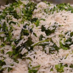 Rice and Spinach with Lemon