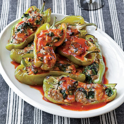 Spinach-and-Sausage-Stuffed Peppers