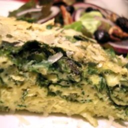Spinach and Scape Frittata