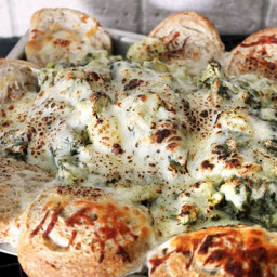 Spinach-Artichoke Dip and Pull-Apart Dippers