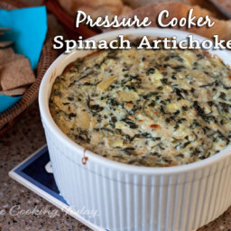 Spinach Artichoke Dip in the Pressure Cooker