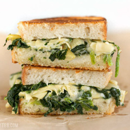 Spinach Artichoke Grilled Cheese
