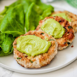 Spinach Avocado Chicken Burgers (Whole30, Paleo, AIP)